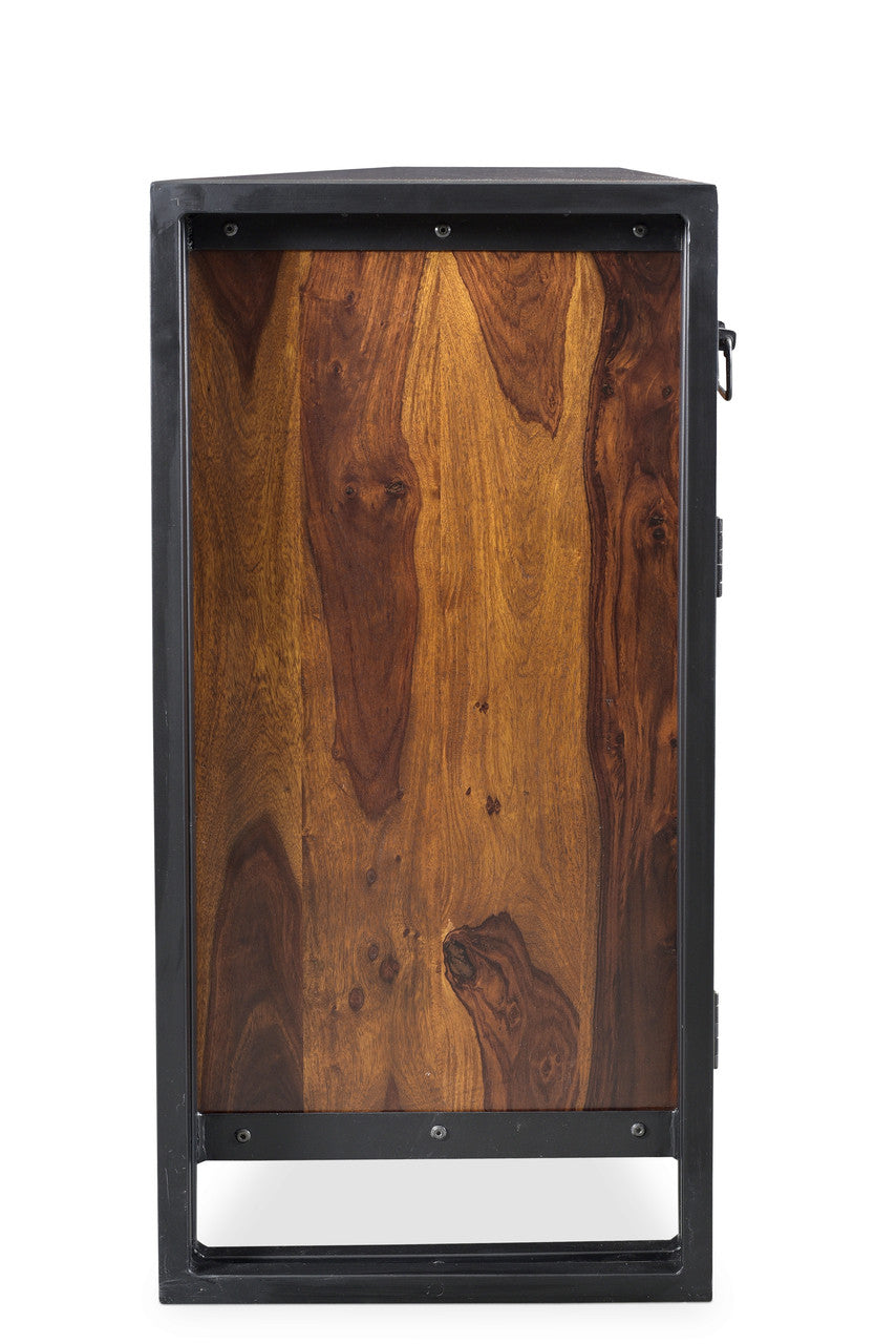 Sheesham Wood & Iron Industrial Sideboard