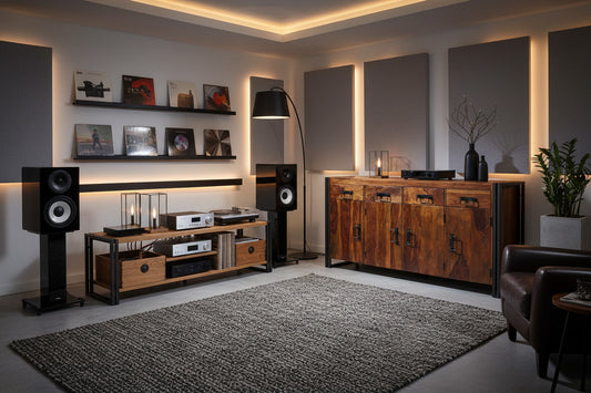 Sheesham Wood & Iron Industrial Sideboard