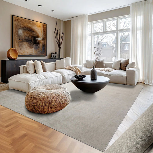 LoomBloom Multi Size Mossy Gray Hand Tufted Contemporary Textured Boho New Zealand Wool Oriental Area Rug