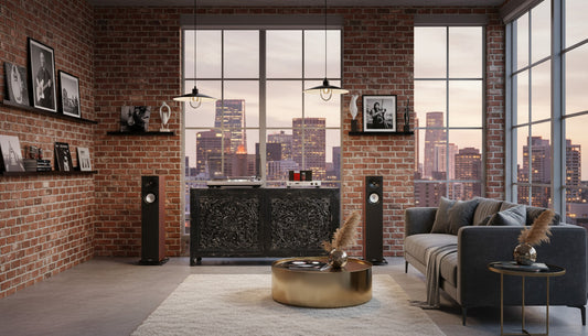 Hawk Black Hand carved 4 Door Buffet Sideboard