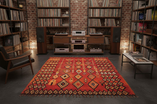 Arthur Vintage Moroccan Square Area Rug | 5’10” x 6’6”