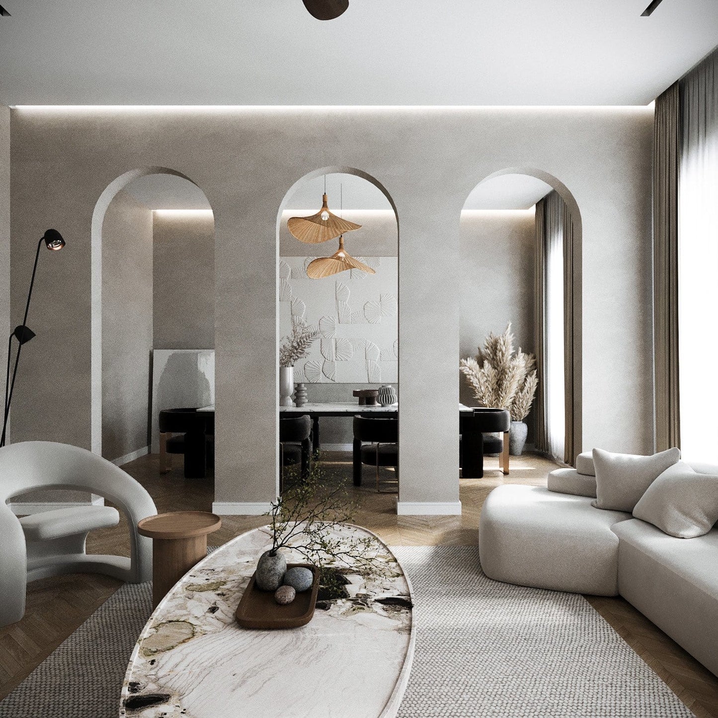 Romolo Oval Coffee Table