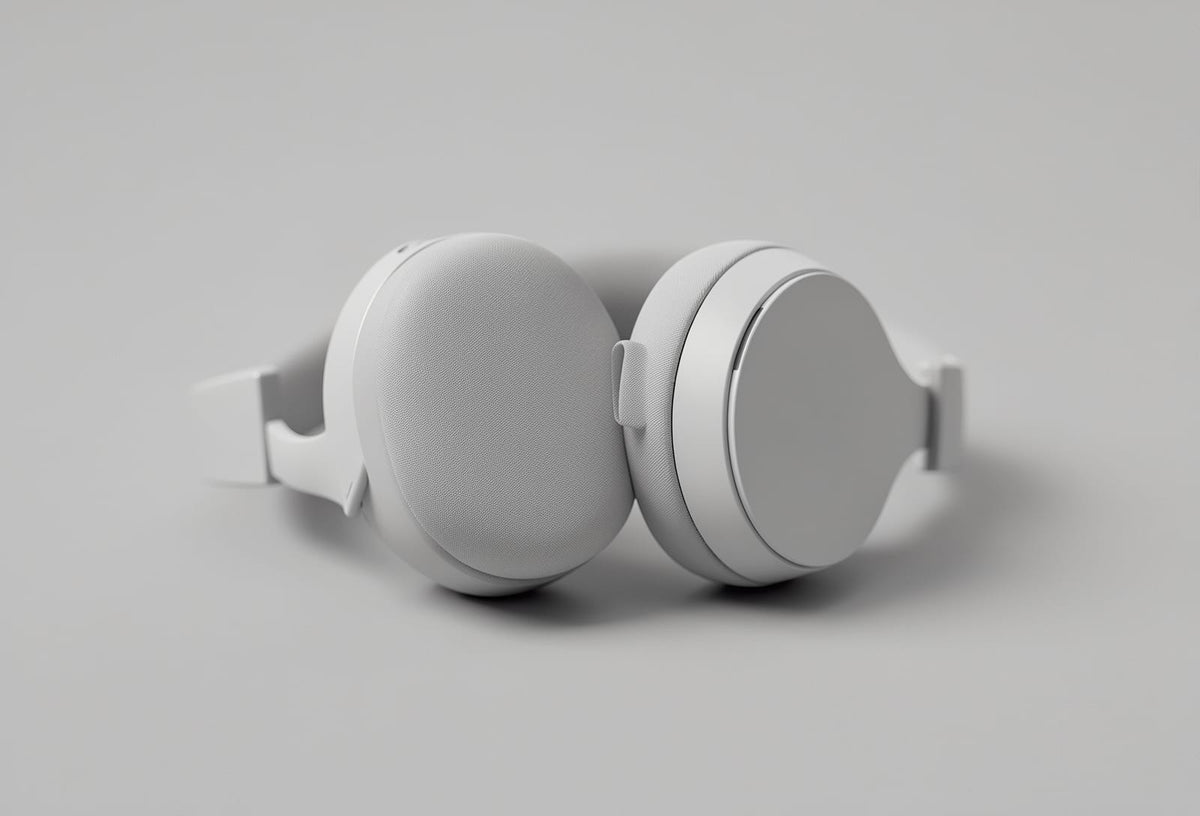A pair of wireless over-ear headphones