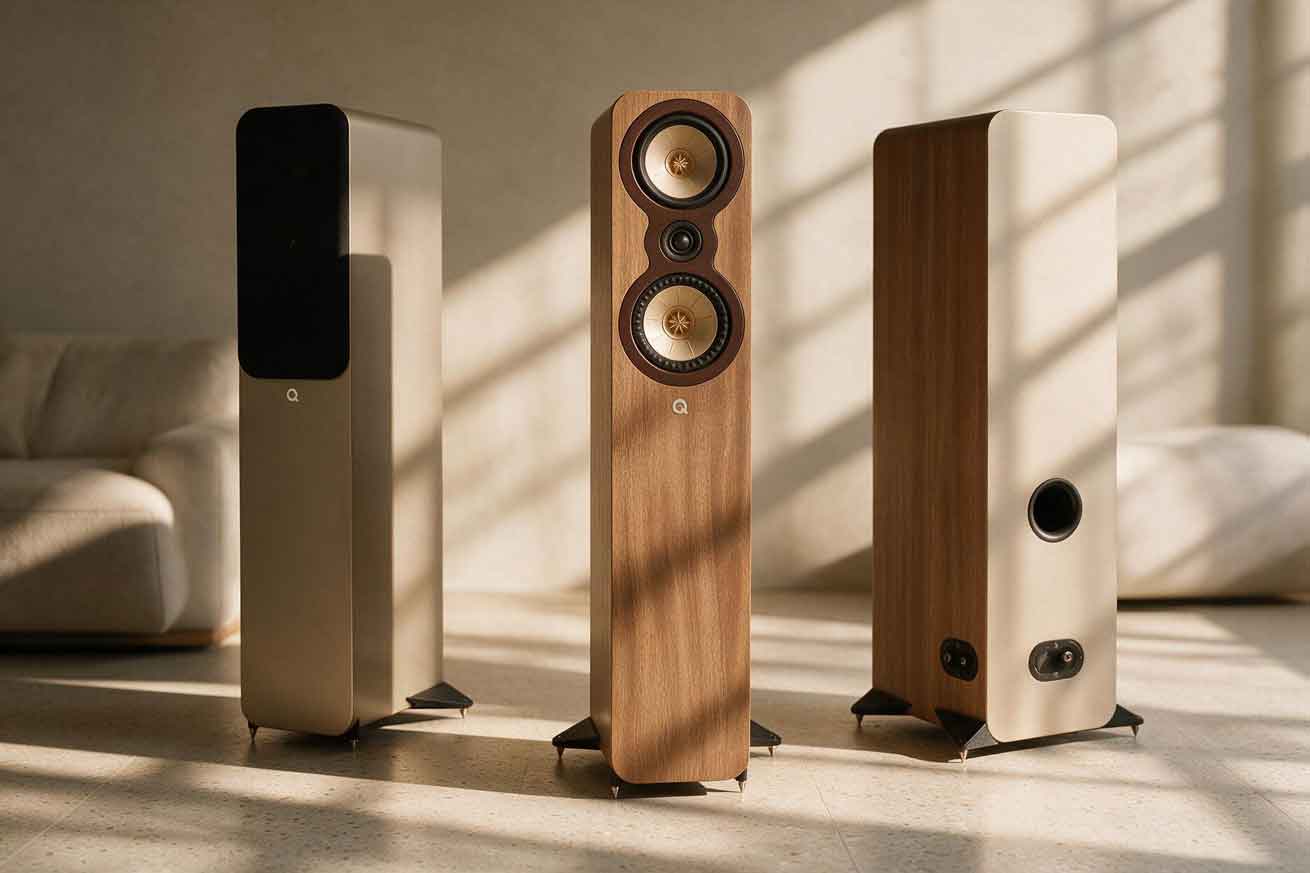 Q Acoustics Completes the 3000c Range With the 3040c — a 942mm Floorstander at 599 Pounds That Undercuts Its Bigger Brother by Only $100 in the US