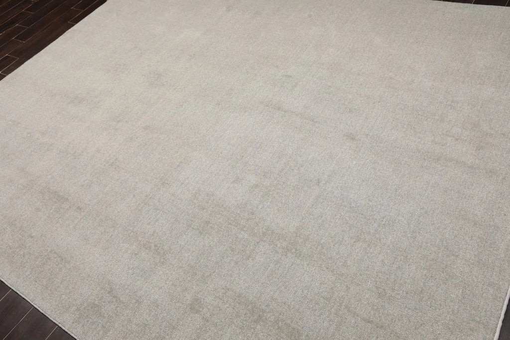 LoomBloom Multi Size Mossy Gray Hand Tufted Contemporary Textured Boho New Zealand Wool  Oriental Area Rug