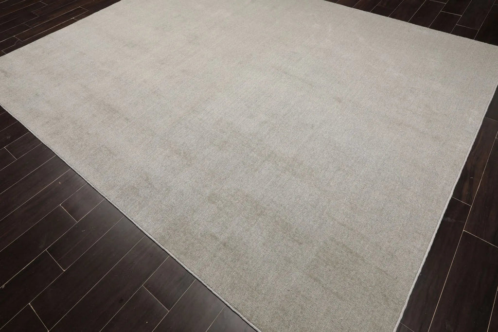 LoomBloom Multi Size Mossy Gray Hand Tufted Contemporary Textured Boho New Zealand Wool  Oriental Area Rug