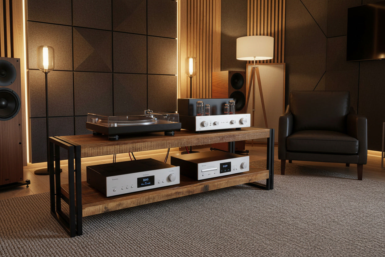 Timbergirl Handcrafted Reclaimed Wood and Metal Bench with Shelf