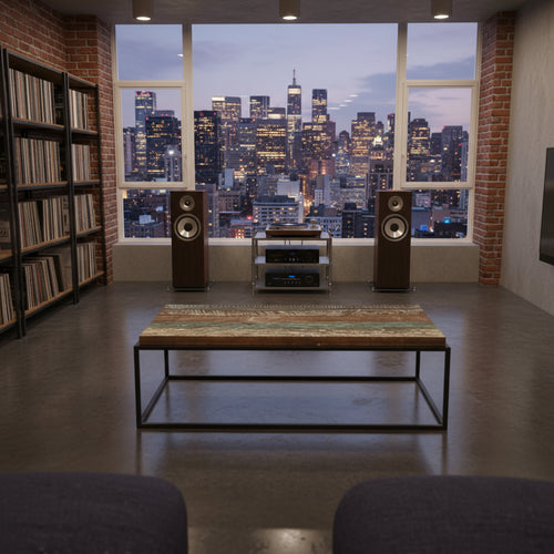 Asam Coffee Table with Solid Reclaimed Wood Top
