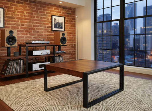 Sheesham Wood coffee Table with Iron Legs