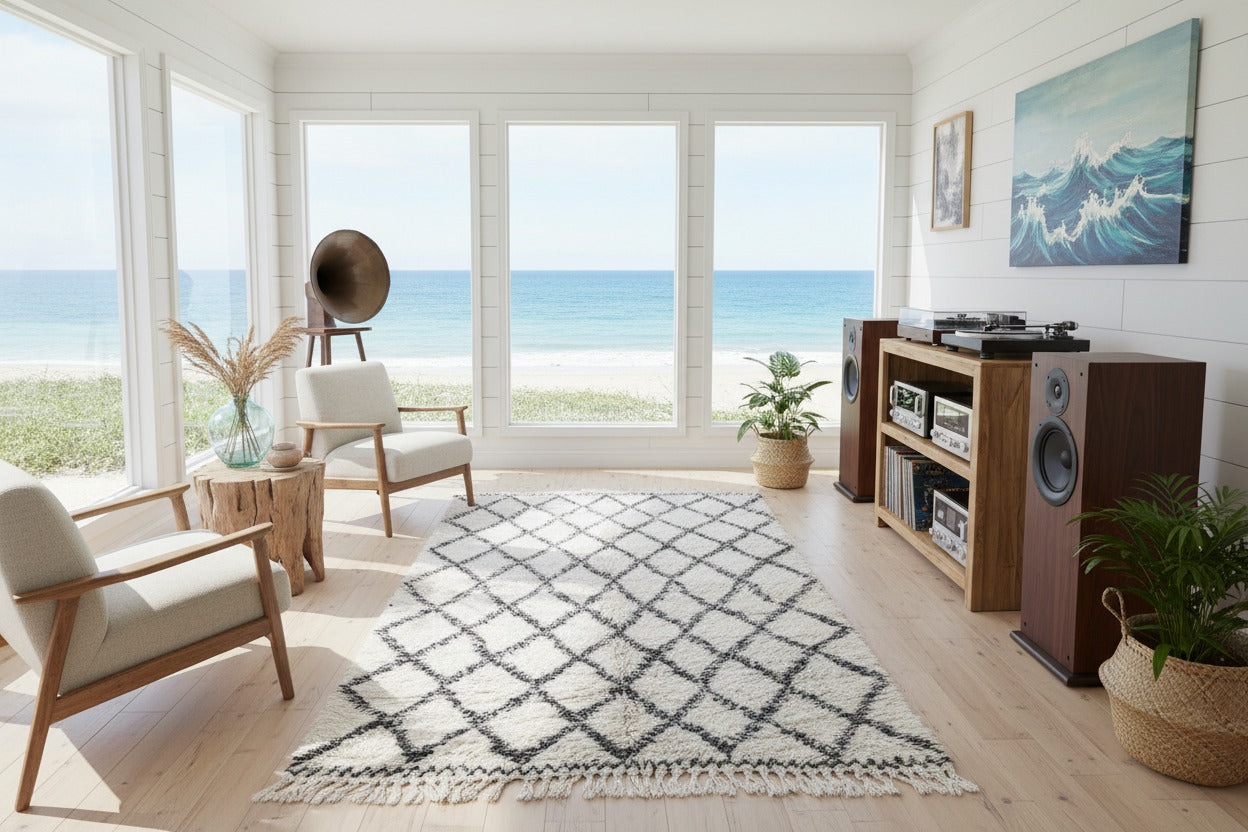 Elspeth Vintage Moroccan Beni Ourain Rug | 6' x 10'