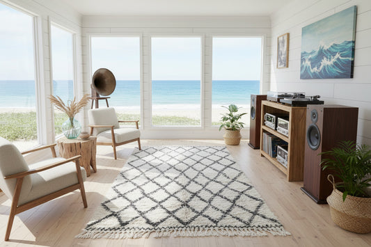 Elspeth Vintage Moroccan Beni Ourain Rug | 6' x 10'