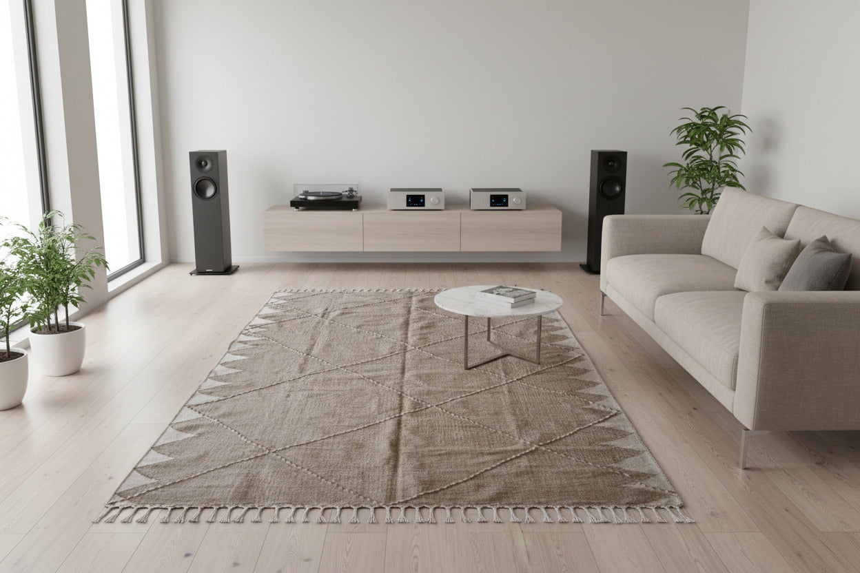 Textured quilt with diamond pattern on a white background