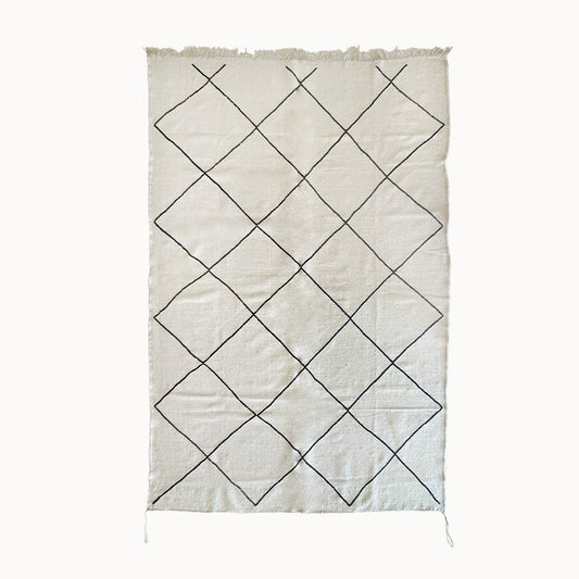 Tim Contemporary Moroccan Flatweave Rug | 6'5" x 9'4"