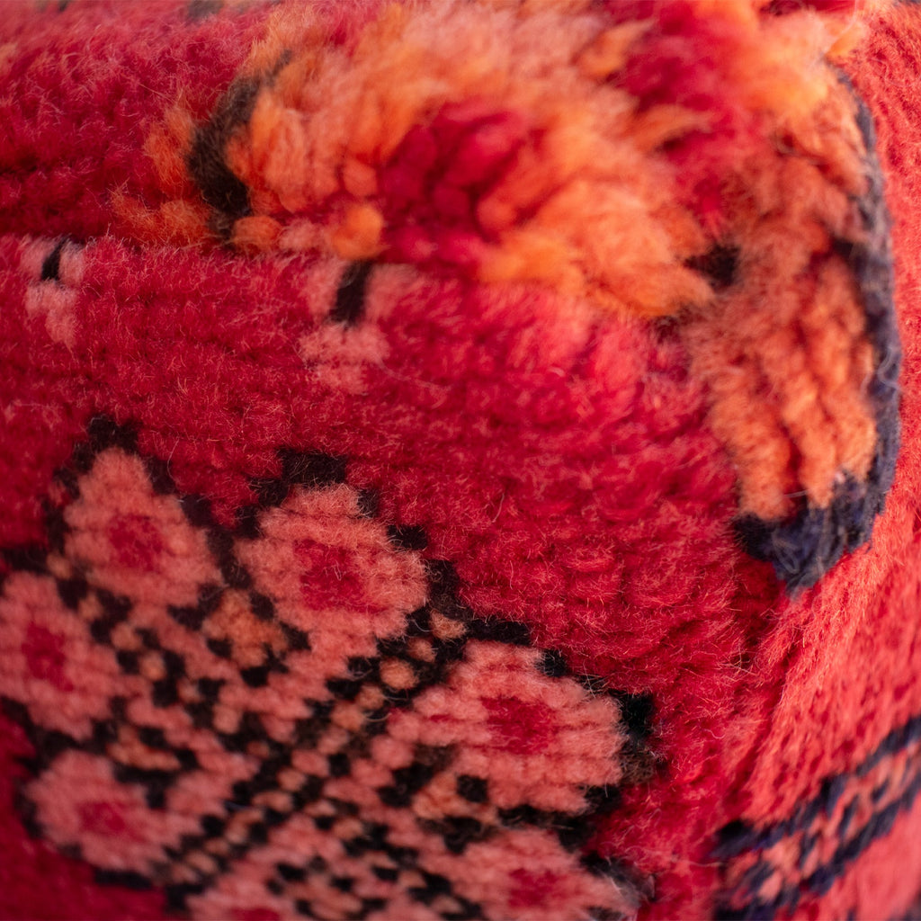 Handwoven Moroccan Rug Pouf