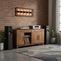 Sparrow Solid Wood 4 Door Sideboard Buffet Cabinet - Brown