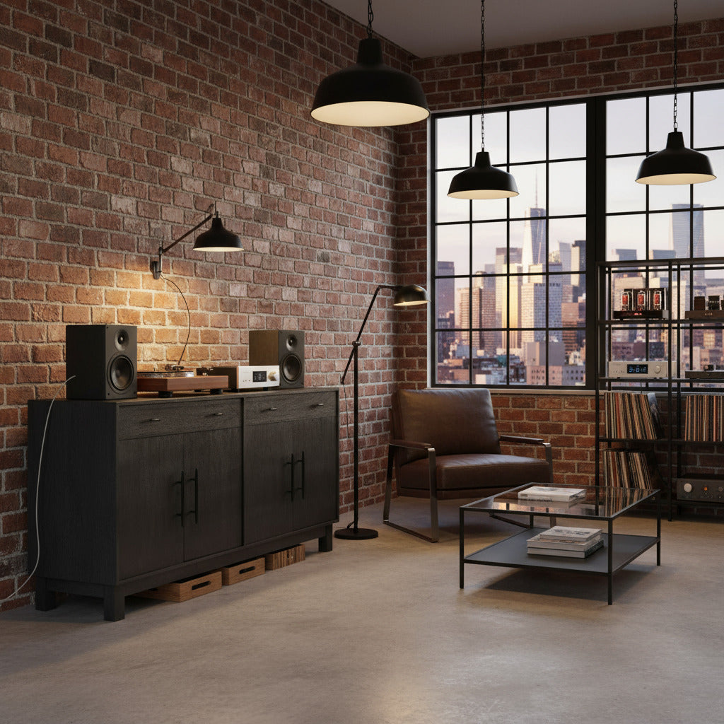 Sparrow Solid Wood 4 Door Sideboard - Gray