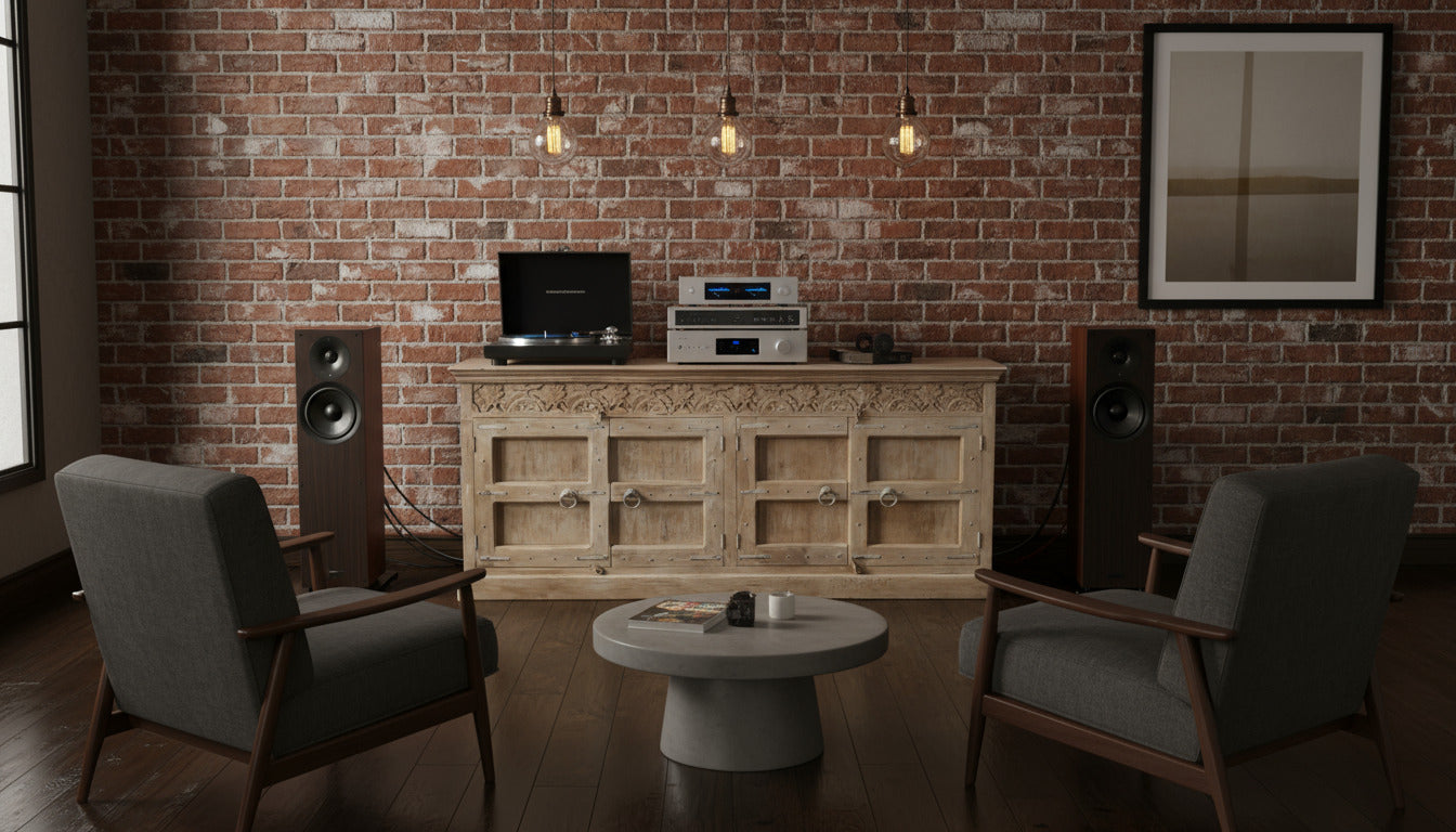 Reclaimed Wood Sideboard with 4 Doors