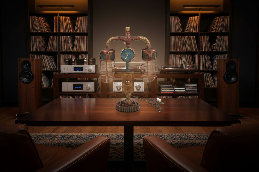 Eclectic Industrial Gears And Gauge Upcycled Table Lamp