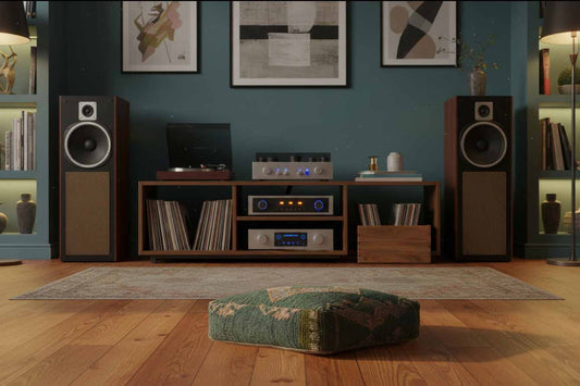 Eliza Vintage Green Taznakht Pouf