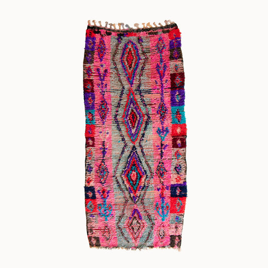 Jean Vintage Moroccan Runner Rug | 3’5” x 7’7”