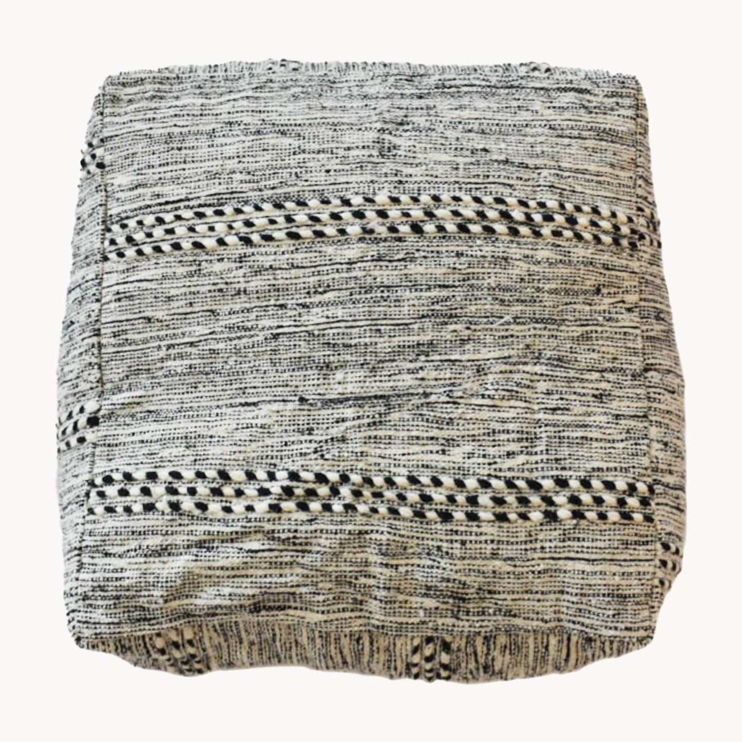 Handwoven Moroccan Zanafi Pouf